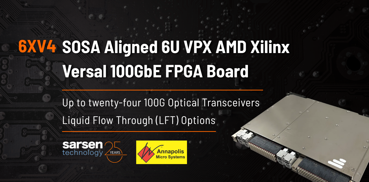 6XV4 - SOSA Aligned 6U VPX Xilinx Versal 100GbE FPGA Board