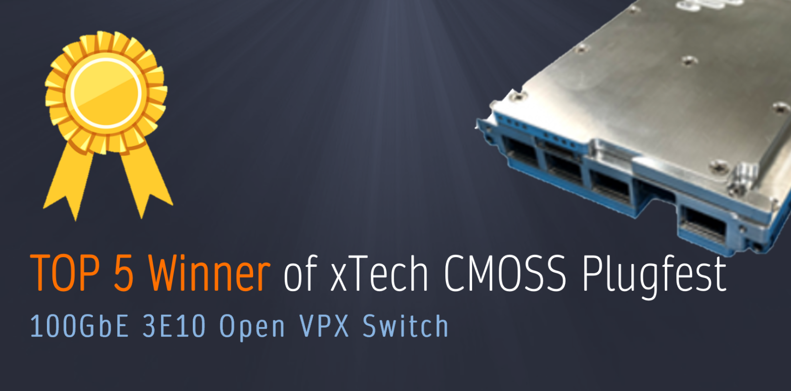 Annapolis Micro Systems 100GbE Switch Named as a Top-5 Winner in CMOSS Plugfest Competition