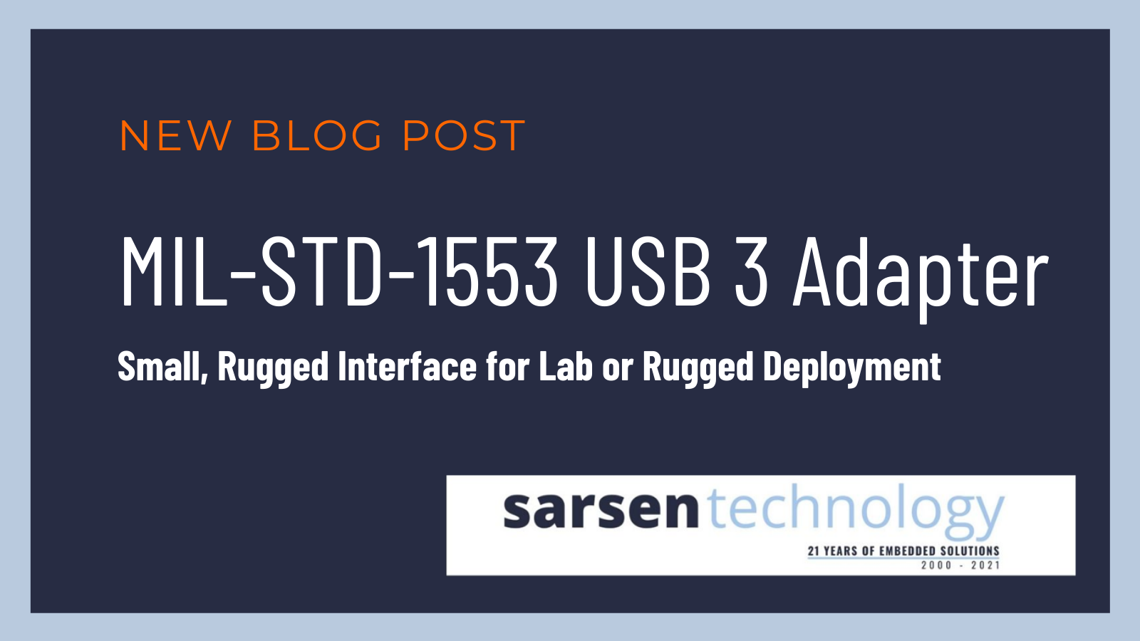 MIL-STD-1553 USB 3 Adapter