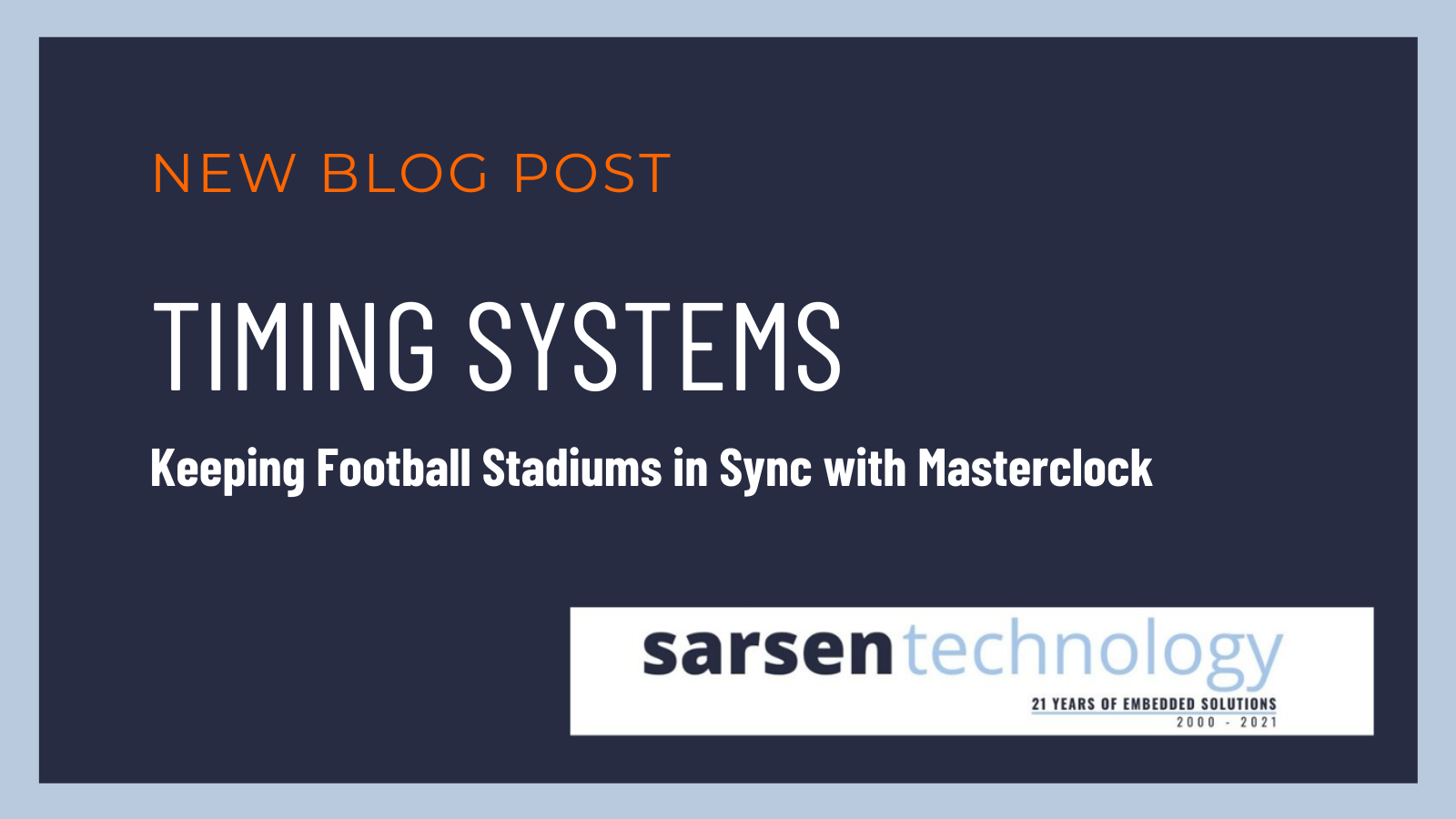 Timing Systems in Football Stadiums