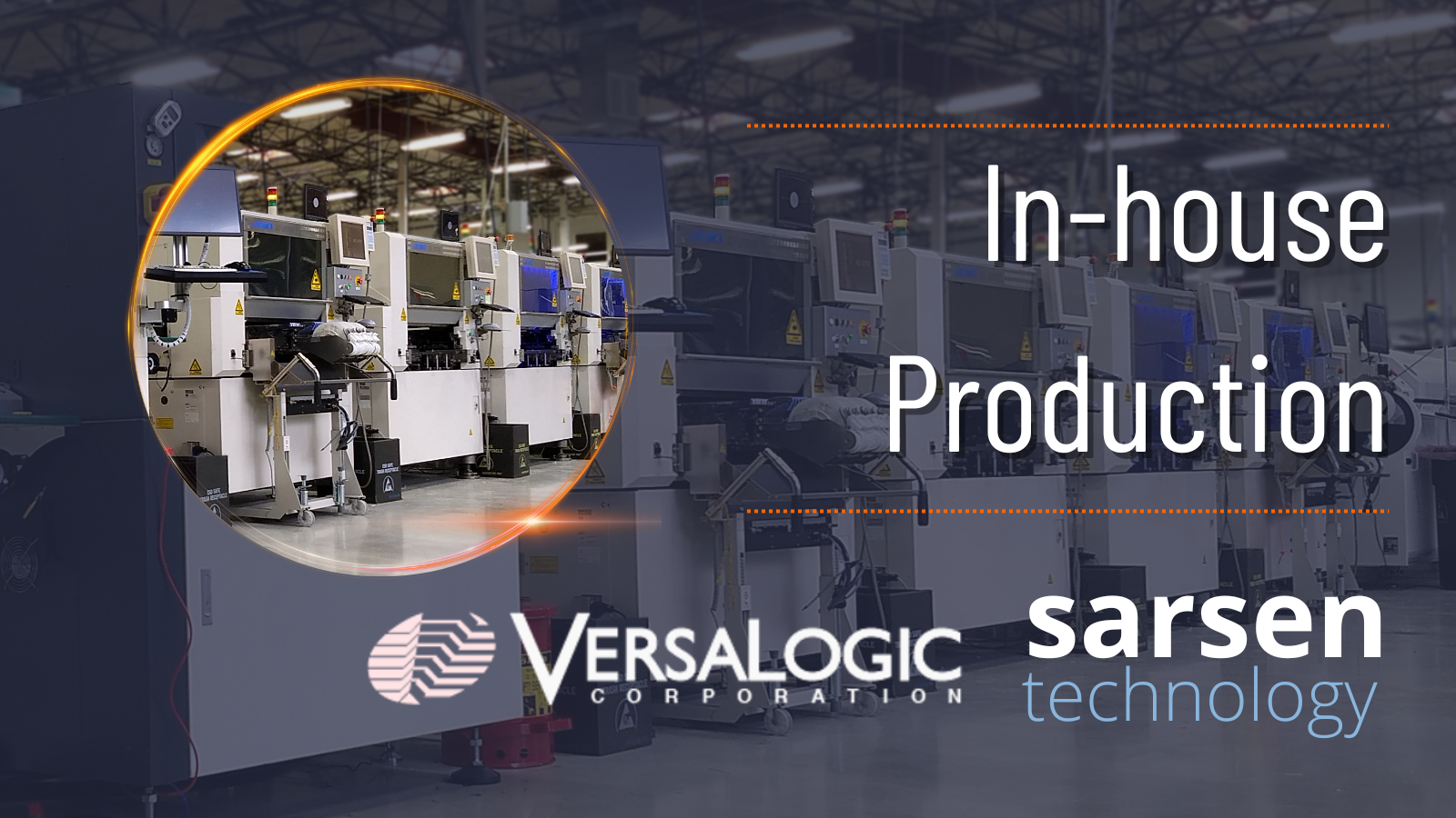 in-house production line for embedded computer products